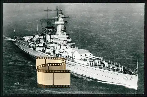 Foto AK - Panzerschiff Admiral Graf Spee - Deutsches Kriegsschiff Kriegsmarine