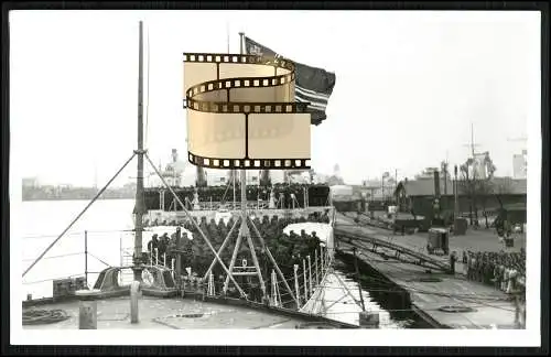 Foto AK - Panzerschiff Admiral Graf Spee - Indienststellung 1936 Wilhelmshaven