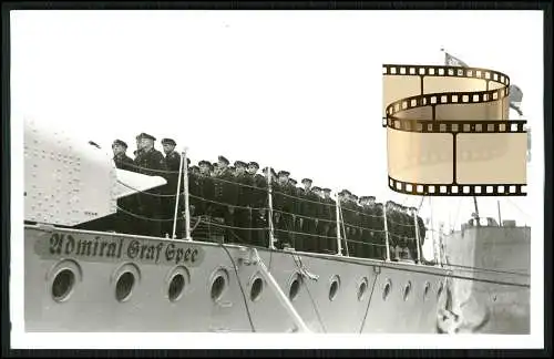 Foto AK - Panzerschiff Admiral Graf Spee - Indienststellung 1936 Wilhelmshaven