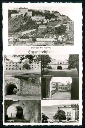 2x Foto AK - Ehrenbreitstein Koblenz am Rhein Mosel - Festung und Denkmäler