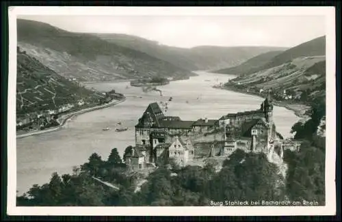 Foto AK Burg Stahleck bei Bacharach am Rhein - Jugendherberge im Mittelrheintal