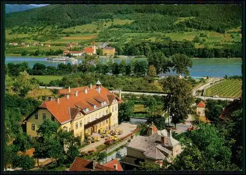 AK - Hotel Mariandl Spitz in der Wachau - Donau mit Ausflugsschiff - Luftbild