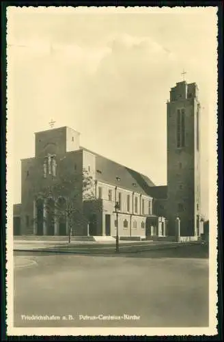 Foto AK - Friedrichshafen am Bodensee - Petrus-Canisius-Kirche - um 1930