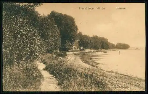 AK - Sønderhav Süderhaff - Flensburger Förde - 1915 Feldpost gelaufen