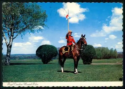 AK - The Royal Canadian Mounted Police - Mounty mit Standarte - Karte nach Köln