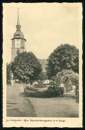 AK - Friedrichroda in Thüringen - Partie an der Kirche mit Park - 1933
