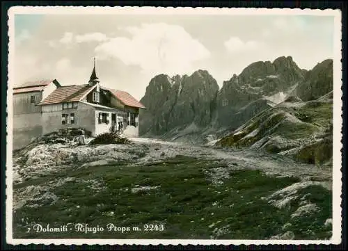 Foto AK - Rifugio Props Mountain House - Dolomiten, Italien, Farbe 1956 gelaufen