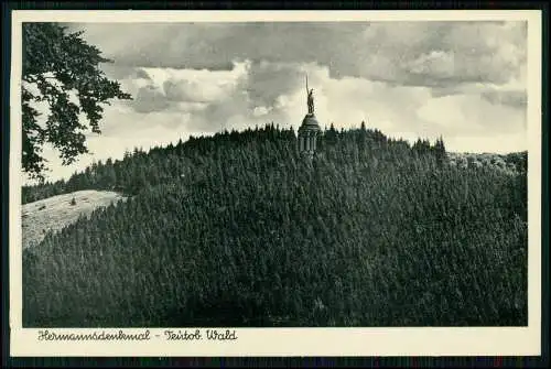 AK - Detmold Lippe am Teutoburger Wald - Blick zum Hermannsdenkmal - Karte gel.