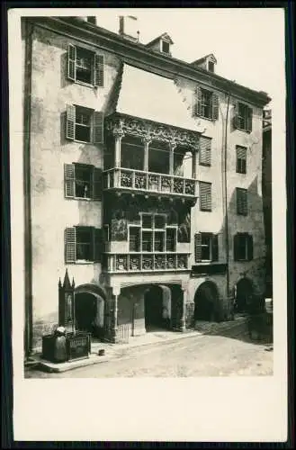 Echt Foto AK - Innsbruck Altstadt - Goldene Dachl spätgotischer Prunkerker 1925