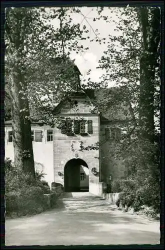 Echt Foto AK - Henfenfeld Frankenalb - Blick auf den Eingang zum Burgschloss