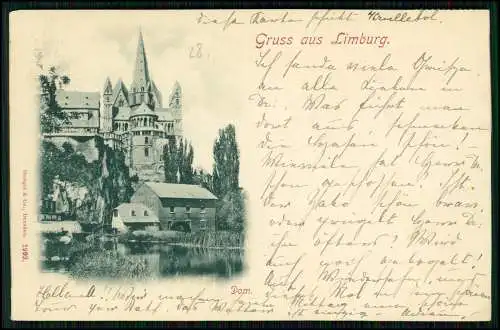 AK - Limburg an der Lahn Hessen - Dom mit Schloss - 1897 gelaufen