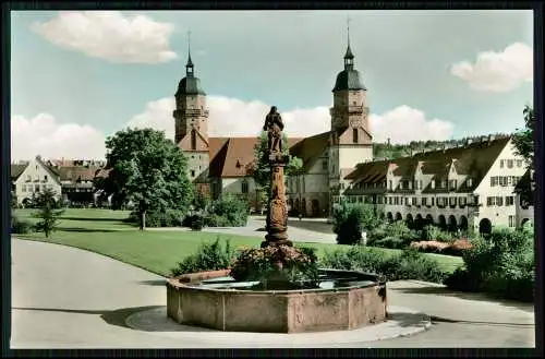 Foto AK - FREUDENSTADT Schwarzwald - unterer Marktplatz Blick auf Stadtkirche