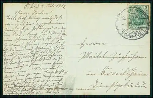 AK - Calw im Schwarzwald - Totalansicht Neue Höhere Handelsschule -1912 gelaufen