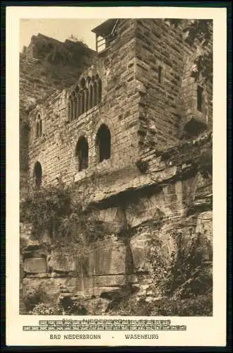 AK - Niederbronn-les-Bains Elsass - Wasenburg Ruine mittelalterliche Felsenburg