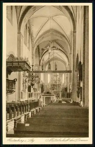 AK - Ratzeburg Herzogtum Lauenburg - Dom Inneres - Info 1941 Rückseite