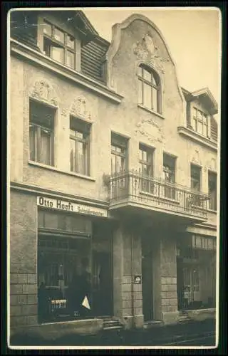 Echt Foto AK - Geschäft von Otto Hoeft Schneidermeister - Hausansicht Auslagen