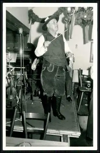 Echt Foto AK - Dirigent Kapellmeister München - Autogramm Widmung - Info Rücks.