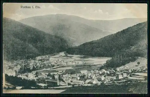 2x AK - Rothau Elsass Bas Rhin - Panorama u.a. - 1917 Feldpost gelaufen