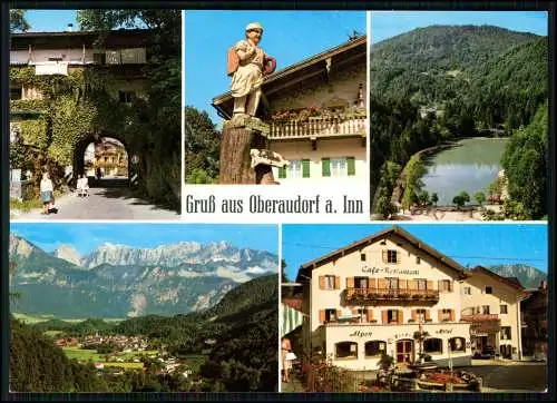 4x AK - Oberaudorf am Inn Oberbayern - Cafe Restaurant Hotel Panorama und andere