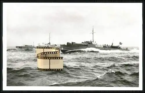 Foto AK - Schnellboot - S-Boot S 5 und UZ 28 - Reichs- und Kriegsmarine