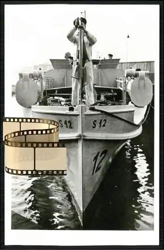 Foto AK - Schnellboot - S-Boot S 12 - Reichs- und Kriegsmarine