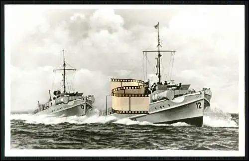 Foto AK - Schnellboot - S-Boot S 12 und 13 - Reichs- und Kriegsmarine