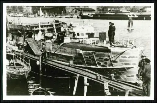 Foto AK - Schnellboot - S-Boot Versuchsverkleidung am Back - Kriegsmarine
