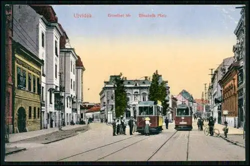 5x AK - Novi Sad Újvidék Neusatz Serbien - Straßenbahnen Stadt u.a. - 1917
