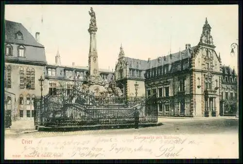 4x AK alte Ansichtskarten Trier Rheinland Pfalz - Diverse Ansichten - 1904 gel.