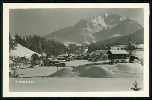 2x Foto AK - Fieberbrunn in Tirol mit Kitzbüheler Horn - Dorf Ansichten