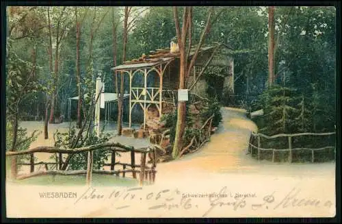 4x AK - Wiesbaden in Hessen - Diverse Ansichten - ab 1905 gelaufen