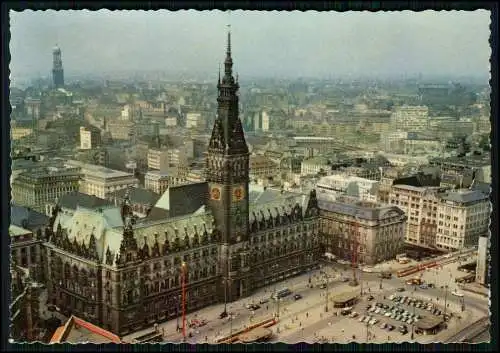 4x Foto AK - Hamburg Mitte Luftbild diverse Ansichten .... 1950-60er Jahre