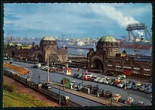 4x Foto AK - Hamburg St. Pauli Hafen diverse Ansichten .... 1950-60er Jahre