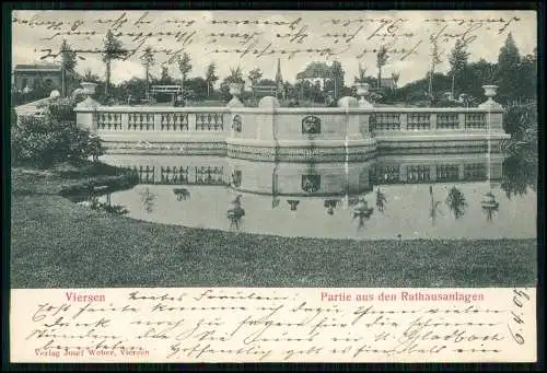 AK - Viersen NRW - Partie aus den Rathausanlagen - 1905 gelaufen