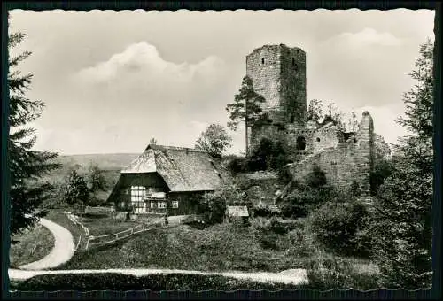 Foto AK - Buchenberg Königsfeld Schwarzwald Baden Ruine Waldau Schlosshof Burg
