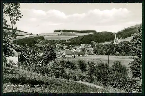 Echt Foto AK - Assinghausen Olsberg im Sauerland - Ort mit Kirche