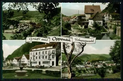 Foto AK - Oppenau im Ortenaukreis Schwarzwald - Karte gelaufen