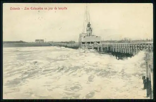 6x AK 1. WK - Ostende Westflandern Küste Belgien - 1915 Feldpost gelaufen