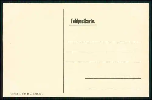 8x AK 1. WK - Ansichten - Verlag II. Bat. R.-J.-Regt. 104. - gezeichnet Lademann