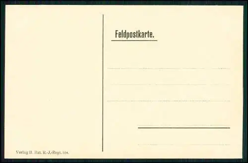 8x AK 1. WK - Ansichten - Verlag II. Bat. R.-J.-Regt. 104. - gezeichnet Lademann