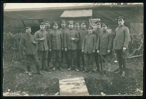 5x Foto - Soldaten MG Abteilung Einsatz - 1916