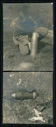 5x Foto - Soldaten MG Abteilung Einsatz - 1916