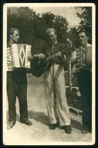 volkstümliche Musikgruppe - Die 3 lustigen Moosacher München  - Autogramm 1950er
