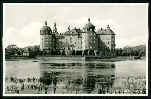 3x Echt Foto AK - Moritzburg in Sachsen Jagdschloß -  1x 1938 gelaufen
