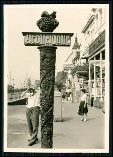 5x Foto - Rüdesheim am Rhein - Partie an der Drosselgasse - Stadt Frankfurt u.a.