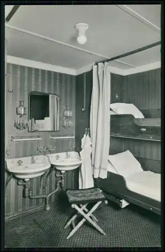 6x AK Foto - Dampfer New York Hamburg Amerika Linie - Kammer Kajüte Halle 1 u. 2