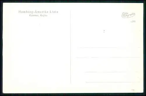 6x AK Foto - Dampfer New York Hamburg Amerika Linie - Kammer Kajüte Halle 1 u. 2