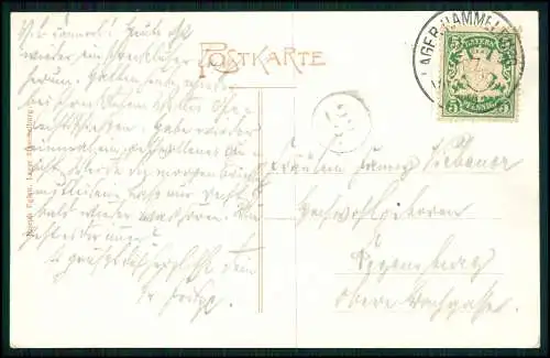 Künstler AK - Lager Hammelburg in Bayern - Verlag Joseph Eglau - 1920 gelaufen