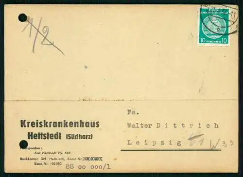 7x Karte - Hauschild Gummiwaren Leipzig 1956 - versendet an Firmen SN - ST - DDR