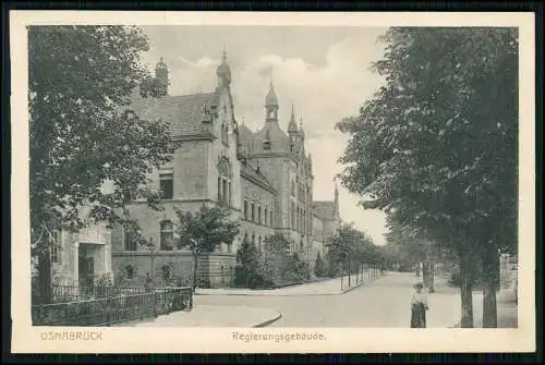 2x AK - Osnabrück Regierungsgebäude Polizeidirektion u. Innen Friedenssaal 1925